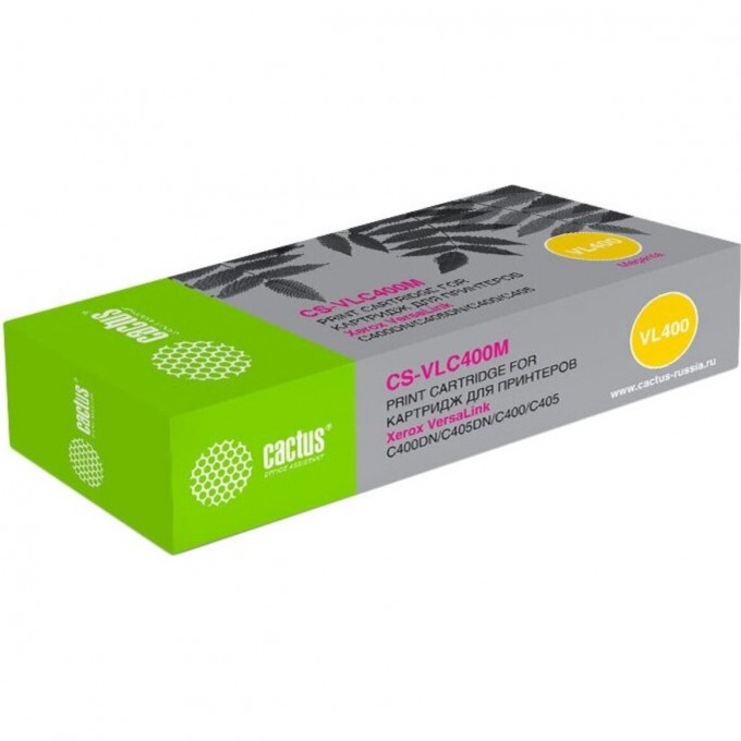 Лазерный картридж CACTUS (106R03535) для Xerox VersaLink C400DN, C405DN, C400, 405, C400N, C405N, пурпурный, 8 000 стр. CS-VLC400MRU Лазерный картридж CACTUS (106R03535) для Xerox VersaLink C400DN, C405DN, C400, 405, C400N, C405N, пурпурный, 8 000 стр. CS-VLC400MRU
