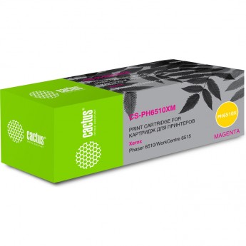 Лазерный картридж CACTUS CS-PH6510XM (106R03694) для Xerox Phaser 6510dn, 6510dni, 6510n; WorkCentre 6515dn, 6515dni, 6515n, пурпурный, 4 300 стр. Лазерный картридж CACTUS CS-PH6510XM (106R03694) для Xerox Phaser 6510dn, 6510dni, 6510n; WorkCentre 6515dn, 6515dni, 6515n, пурпурный, 4 300 стр.