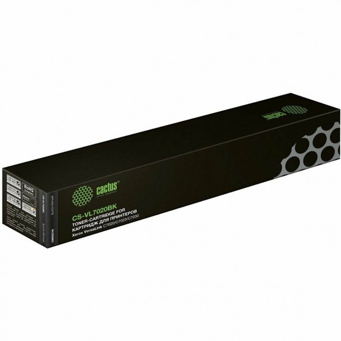 Лазерный картридж CACTUS (106R03745) для Xerox VersaLink C7020, C7025, C7030, черный, 23 600 стр. CS-VL7020BKRU Лазерный картридж CACTUS (106R03745) для Xerox VersaLink C7020, C7025, C7030, черный, 23 600 стр. CS-VL7020BKRU