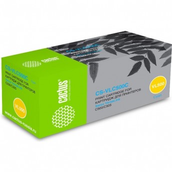 Лазерный картридж CACTUS CS-VLC500C (106R03877) голубой для Xerox VersaLink C500, C500dn, C500n, C505, C505S, C505x (2'400 стр.) Лазерный картридж CACTUS CS-VLC500C (106R03877) голубой для Xerox VersaLink C500, C500dn, C500n, C505, C505S, C505x (2'400 стр.)