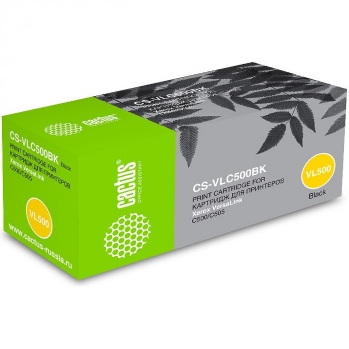 Лазерный картридж CACTUS (106R03880) черный для Xerox VersaLink C500, C500dn, C500n, C505, C505S, C505x (5'000 стр.) CS-VLC500BK Лазерный картридж CACTUS (106R03880) черный для Xerox VersaLink C500, C500dn, C500n, C505, C505S, C505x (5'000 стр.) CS-VLC500BK