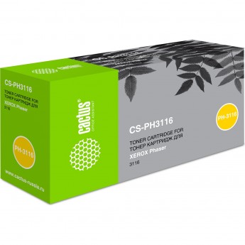Лазерный картридж CACTUS CS-PH3116 (109R00748) для Xerox Phaser 3116, черный, 3 000 стр. Лазерный картридж CACTUS CS-PH3116 (109R00748) для Xerox Phaser 3116, черный, 3 000 стр.