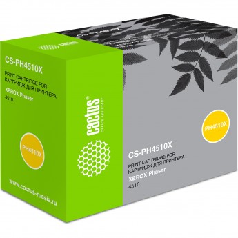 Лазерный картридж CACTUS CS-PH4510X (113R00712) для Xerox Phaser 4510, 4510b, 4510dn, 4510dt, 4510dx, 4510n, 4510vb, 4510vn, черный, 19 000 стр. Лазерный картридж CACTUS CS-PH4510X (113R00712) для Xerox Phaser 4510, 4510b, 4510dn, 4510dt, 4510dx, 4510n, 4510vb, 4510vn, черный, 19 000 стр.