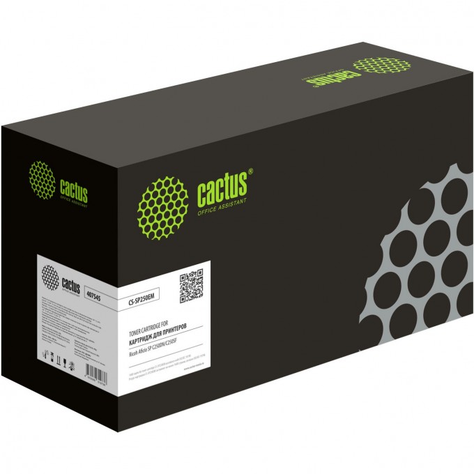 Лазерный картридж CACTUS (407545) для Ricoh Aficio SP C261SFNw, пурпурный, 1 600 стр. CS-SP250EM Лазерный картридж CACTUS (407545) для Ricoh Aficio SP C261SFNw, пурпурный, 1 600 стр. CS-SP250EM
