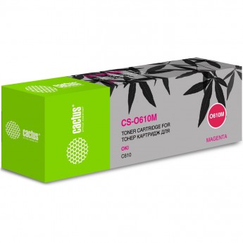Лазерный картридж CACTUS CS-O610M (44315306) для принтеров Oki C610n, C610dn, пурпурный, 6 000 стр. Лазерный картридж CACTUS CS-O610M (44315306) для принтеров Oki C610n, C610dn, пурпурный, 6 000 стр.