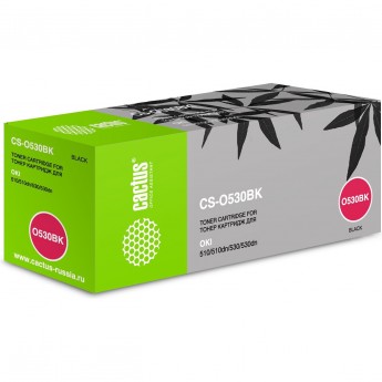 Лазерный картридж CACTUS CS-O530BK (44469810) для принтеров Oki C 510, 510dn, 530, 530dn, MC 561, 561dn, черный, 5 000 стр. Лазерный картридж CACTUS CS-O530BK (44469810) для принтеров Oki C 510, 510dn, 530, 530dn, MC 561, 561dn, черный, 5 000 стр.