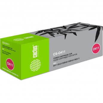 Лазерный картридж CACTUS CS-O411 (44574705) для Oki B 411, 411d, 411dn, 431, 431d, 431dn; Oki MB 461, 471, 471dnw, 471w, 491, 491dn, черный, 3 000 стр. Лазерный картридж CACTUS CS-O411 (44574705) для Oki B 411, 411d, 411dn, 431, 431d, 431dn; Oki MB 461, 471, 471dnw, 471w, 491, 491dn, черный, 3 000 стр.