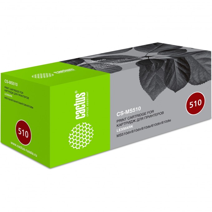 Лазерный картридж CACTUS (50F1U00, 50F4U00, 50F2U00) для Lexmark MS 510dn, 610dn, 610de, 610dtn, 610dte, черный, 20 000 стр. CS-MS510 Лазерный картридж CACTUS (50F1U00, 50F4U00, 50F2U00) для Lexmark MS 510dn, 610dn, 610de, 610dtn, 610dte, черный, 20 000 стр. CS-MS510
