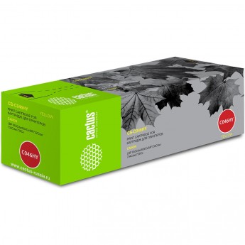 Лазерный картридж CACTUS CS-C046HY (Cartridge 046H) для Canon LBP 653cdw i-Sensys, 654cx i-Sensys; MF732cdw i-Sensys, 734cdw i-Sensys, 735cx i-Sensys, желтый, увеличенной емкости, 5 000 стр. Лазерный картридж CACTUS CS-C046HY (Cartridge 046H) для Canon LBP 653cdw i-Sensys, 654cx i-Sensys; MF732cdw i-Sensys, 734cdw i-Sensys, 735cx i-Sensys, желтый, увеличенной емкости, 5 000 стр.