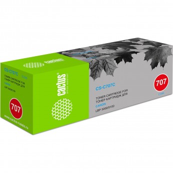 Лазерный картридж CACTUS CS-C707C (Cartridge 707) для Canon LBP 5000 i-Sensys Laser Shot, 5100 i-Sensys, голубой, 2 000 стр. Лазерный картридж CACTUS CS-C707C (Cartridge 707) для Canon LBP 5000 i-Sensys Laser Shot, 5100 i-Sensys, голубой, 2 000 стр.