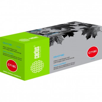 Лазерный картридж CACTUS CS-C718C (Cartridge 718) для Canon LaserBase MF8330 i-Sensys, MF8350, MF8360, MF8380, MF8540, LBP 7200 i-Sensys, 7210, 7660, 7680, голубой, 2 900 стр. Лазерный картридж CACTUS CS-C718C (Cartridge 718) для Canon LaserBase MF8330 i-Sensys, MF8350, MF8360, MF8380, MF8540, LBP 7200 i-Sensys, 7210, 7660, 7680, голубой, 2 900 стр.