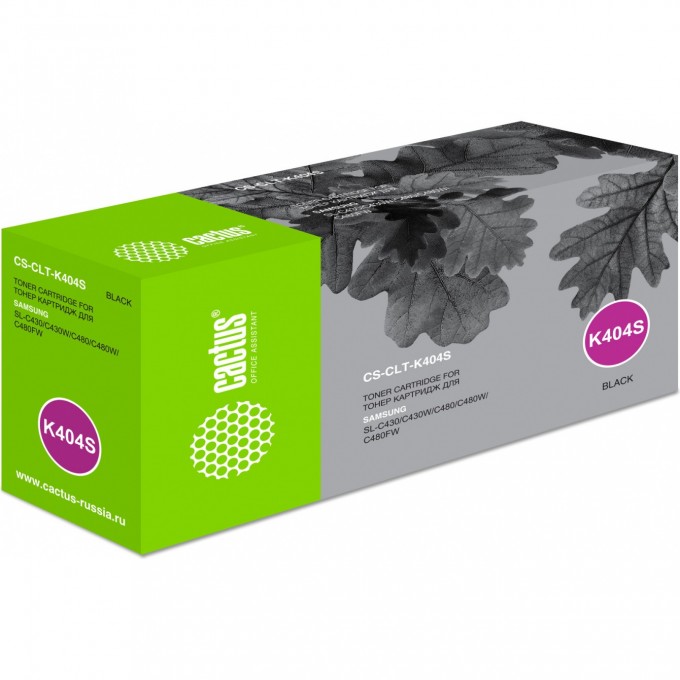 Лазерный картридж CACTUS (CLT-K404S) для Samsung Xpress C430, C430w, C432, C432w, C433, C433w, C480, C480fw, C480w, C482, C482fw, C482w, C483, C483w, черный, 1 500 стр. CS-CLT-K404S Лазерный картридж CACTUS (CLT-K404S) для Samsung Xpress C430, C430w, C432, C432w, C433, C433w, C480, C480fw, C480w, C482, C482fw, C482w, C483, C483w, черный, 1 500 стр. CS-CLT-K404S