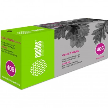 Лазерный картридж CACTUS CS-CLT-M406S (CLT-M406S) для Samsung CLP360, 365, 365w; Xpress C410w, C460w, пурпурный, 1 000 стр. Лазерный картридж CACTUS CS-CLT-M406S (CLT-M406S) для Samsung CLP360, 365, 365w; Xpress C410w, C460w, пурпурный, 1 000 стр.
