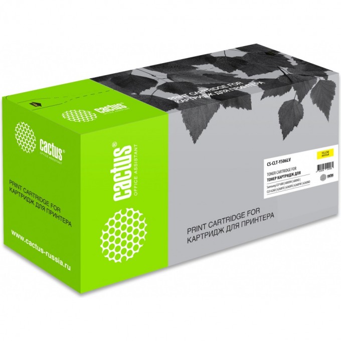 Лазерный картридж CACTUS (CLT-Y506L) для Samsung CLP 680, 680DW, 680ND; CLX 6260, 6260FD, 6260FR, 6260FW, 6260ND, желтый, увеличенной емкости, 3 500 стр. CS-CLT-Y506L Лазерный картридж CACTUS (CLT-Y506L) для Samsung CLP 680, 680DW, 680ND; CLX 6260, 6260FD, 6260FR, 6260FW, 6260ND, желтый, увеличенной емкости, 3 500 стр. CS-CLT-Y506L