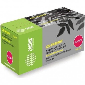 Лазерный картридж CACTUS CS-TK5240Y-MPS (TK-5240Y) желтый для Kyocera Ecosys M5526cdn, M5526cdw, P5026cdn, P5026cdw (6'000 стр.) Лазерный картридж CACTUS CS-TK5240Y-MPS (TK-5240Y) желтый для Kyocera Ecosys M5526cdn, M5526cdw, P5026cdn, P5026cdw (6'000 стр.)