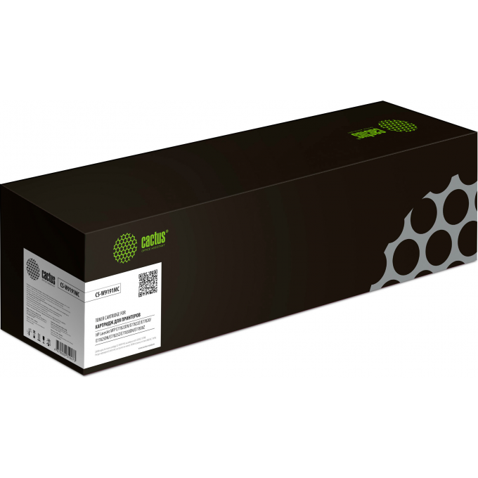 Лазерный картридж CACTUS CS-W9191MC (HP W9191MC) для HP LaserJet MFP E77822DN, E77822Z, E77820, E77825DN, голубой, 28000 стр. CS-W9191MC_1 Лазерный картридж CACTUS CS-W9191MC (HP W9191MC) для HP LaserJet MFP E77822DN, E77822Z, E77820, E77825DN, голубой, 28000 стр. CS-W9191MC_1