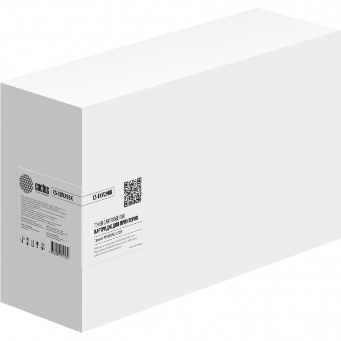 Лазерный картридж CACTUS для Canon iR-AC5030, 5035, 5235, 5240, черный, 36 000 стр. CS-EXV29BK Лазерный картридж CACTUS для Canon iR-AC5030, 5035, 5235, 5240, черный, 36 000 стр. CS-EXV29BK