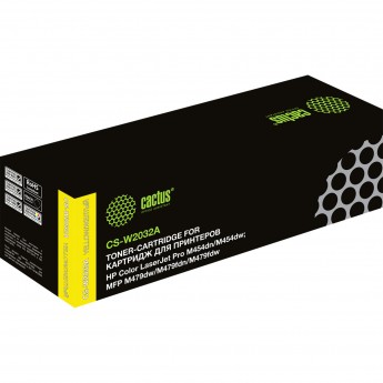 Лазерный картридж CACTUS CS-W2032A для HP LaserJet M454, MFP M479, желтый, 2 100 стр. Лазерный картридж CACTUS CS-W2032A для HP LaserJet M454, MFP M479, желтый, 2 100 стр.
