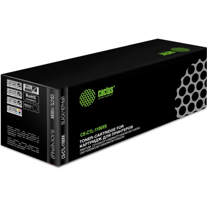 Лазерный картридж CACTUS для Pantum CP1100, CP1100DW, CM1100DN, CM1100DW, CM1100ADN, CM1100ADW, черный, 3 000 стр. CS-CTL-1100XK Лазерный картридж CACTUS для Pantum CP1100, CP1100DW, CM1100DN, CM1100DW, CM1100ADN, CM1100ADW, черный, 3 000 стр. CS-CTL-1100XK