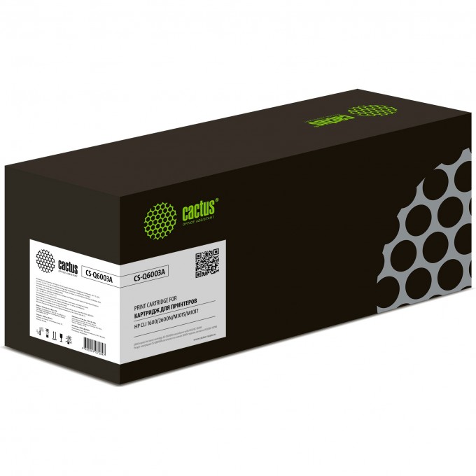 Лазерный картридж CACTUS (HP 124A) для HP Color LaserJet 1600, 2600, 2600n, 2605, 2605dn, CM1015, CM1015 MFP, CM1017, пурпурный, 2 000 стр. CS-Q6003A Лазерный картридж CACTUS (HP 124A) для HP Color LaserJet 1600, 2600, 2600n, 2605, 2605dn, CM1015, CM1015 MFP, CM1017, пурпурный, 2 000 стр. CS-Q6003A