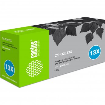 Лазерный картридж CACTUS CS-Q2613X (HP 13X) для HP LaserJet 1300, 1300n, 1300xi, черный, увеличенной емкости, 4 000 стр. Лазерный картридж CACTUS CS-Q2613X (HP 13X) для HP LaserJet 1300, 1300n, 1300xi, черный, увеличенной емкости, 4 000 стр.