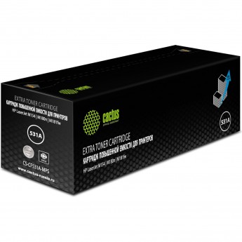 Лазерный картридж CACTUS CS-CF531A-MPS (HP 205A) для HP LaserJet M154, M180n, M181fw, голубой, увеличенной емкости, 2 700 стр. Лазерный картридж CACTUS CS-CF531A-MPS (HP 205A) для HP LaserJet M154, M180n, M181fw, голубой, увеличенной емкости, 2 700 стр.