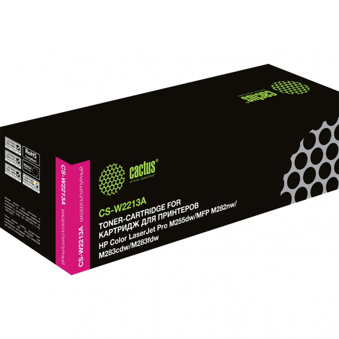 Лазерный картридж CACTUS (HP 207A) для HP M255, MFP M282, M283, пурпурный, 1 250 стр. CS-W2213A Лазерный картридж CACTUS (HP 207A) для HP M255, MFP M282, M283, пурпурный, 1 250 стр. CS-W2213A