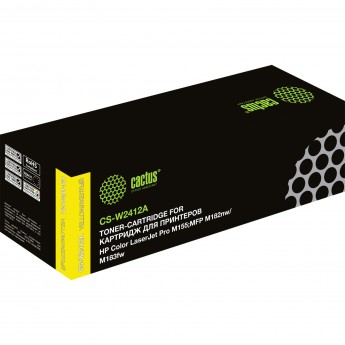 Лазерный картридж CACTUS CS-W2412A (HP 216A) для HP Color LaserJet Pro M155;MFP M182nw, M183fw, желтый, 850 стр. Лазерный картридж CACTUS CS-W2412A (HP 216A) для HP Color LaserJet Pro M155;MFP M182nw, M183fw, желтый, 850 стр.