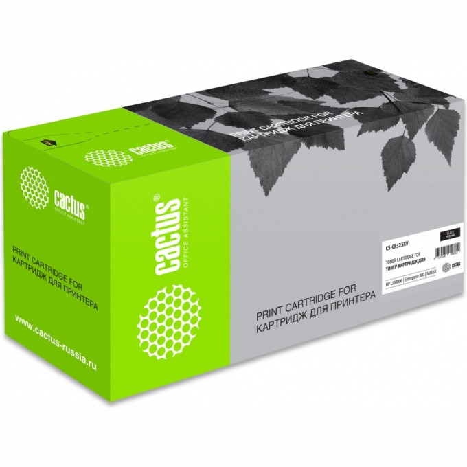 Лазерный картридж CACTUS (HP 25X) для HP LaserJet Ent M806, 800, M806x, черный, увеличенной емкости, 40 000 стр. CS-CF325XV Лазерный картридж CACTUS (HP 25X) для HP LaserJet Ent M806, 800, M806x, черный, увеличенной емкости, 40 000 стр. CS-CF325XV