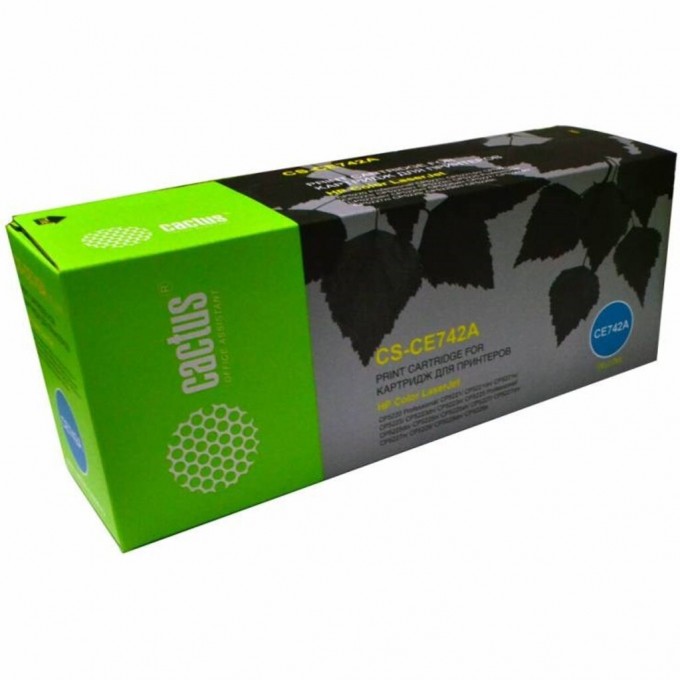Лазерный картридж CACTUS (HP 307A) для принтеров HP Color LaserJet CP5220 PROFESSIONAL, CP5221, CP5223, CP5225 PROFESSIONAL, CP5225DN, CP5225SN, CP5227, CP5229, желтый, 7 300 стр. CS-CE742A Лазерный картридж CACTUS (HP 307A) для принтеров HP Color LaserJet CP5220 PROFESSIONAL, CP5221, CP5223, CP5225 PROFESSIONAL, CP5225DN, CP5225SN, CP5227, CP5229, желтый, 7 300 стр. CS-CE742A