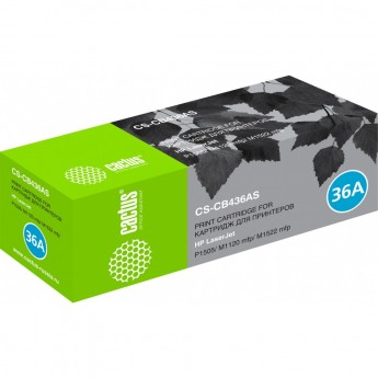 Лазерный картридж CACTUS CS-CB436AS (HP 36A) для HP LaserJet M1120 MFP, M1120n MFP, M1522 MFP, M1522n MFP, M1522nf MFP, P1504, P1504n, P1505, P1505n, P1506, P1506n, черный, 2 000 стр. Лазерный картридж CACTUS CS-CB436AS (HP 36A) для HP LaserJet M1120 MFP, M1120n MFP, M1522 MFP, M1522n MFP, M1522nf MFP, P1504, P1504n, P1505, P1505n, P1506, P1506n, черный, 2 000 стр.