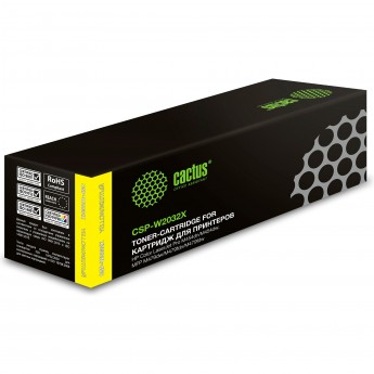 Лазерный картридж CACTUS CS-W2032XRU (HP 415X) для HP Color LaserJet M454dn Pro, M454dw Pro, M479dw Pro MFP, M479fdn Pro MFP, M479fdw Pro MFP, M479fnw Pro MFP, желтый, увеличенной емкости, 6 000 стр. Лазерный картридж CACTUS CS-W2032XRU (HP 415X) для HP Color LaserJet M454dn Pro, M454dw Pro, M479dw Pro MFP, M479fdn Pro MFP, M479fdw Pro MFP, M479fnw Pro MFP, желтый, увеличенной емкости, 6 000 стр.