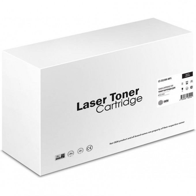 Лазерный картридж CACTUS (HP 504X) для принтеров HP Color LaserJet CM3530, CM3530fs MFP, CP3520, CP3525, CP3525dn, CP3525n, CP3525x, черный, увеличенной емкости, 10 500 стр. CS-CE250X Лазерный картридж CACTUS (HP 504X) для принтеров HP Color LaserJet CM3530, CM3530fs MFP, CP3520, CP3525, CP3525dn, CP3525n, CP3525x, черный, увеличенной емкости, 10 500 стр. CS-CE250X