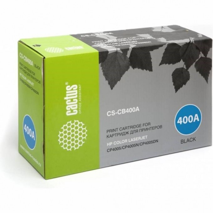 Лазерный картридж CACTUS (HP 642A) для HP Color LaserJet CP4005, CP4005DN, CP4005N, черный, 7 500 стр. CS-CB400AR Лазерный картридж CACTUS (HP 642A) для HP Color LaserJet CP4005, CP4005DN, CP4005N, черный, 7 500 стр. CS-CB400AR