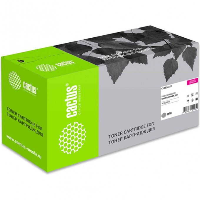 Лазерный картридж CACTUS (HP 651A) для HP Color LaserJet M775 (Enterprise 700 color), M775dn MFP, M775f MFP, M775z MFP, пурпурный, 16 000 стр. CS-CE343AV Лазерный картридж CACTUS (HP 651A) для HP Color LaserJet M775 (Enterprise 700 color), M775dn MFP, M775f MFP, M775z MFP, пурпурный, 16 000 стр. CS-CE343AV