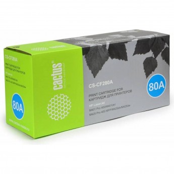 Лазерный картридж CACTUS CS-CF280A (HP 80A) для HP LaserJet M401 Pro 400, M401a, M401d Pro 400, M401dn, M401dne (CF399A), M401dw, M401n, M425 Pro 400 MFP, M425dn, M425dw, черный, 2 700 стр. Лазерный картридж CACTUS CS-CF280A (HP 80A) для HP LaserJet M401 Pro 400, M401a, M401d Pro 400, M401dn, M401dne (CF399A), M401dw, M401n, M425 Pro 400 MFP, M425dn, M425dw, черный, 2 700 стр.