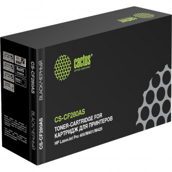 Лазерный картридж CACTUS CS-CF280AS (HP 80A) для HP LaserJet M401 Pro 400, M401a, M401d Pro 400, M401dn, M401dne (CF399A), M401dw, M401n, M425 Pro 400 MFP, M425dn, M425dw, черный, 2 700 стр. Лазерный картридж CACTUS CS-CF280AS (HP 80A) для HP LaserJet M401 Pro 400, M401a, M401d Pro 400, M401dn, M401dne (CF399A), M401dw, M401n, M425 Pro 400 MFP, M425dn, M425dw, черный, 2 700 стр.