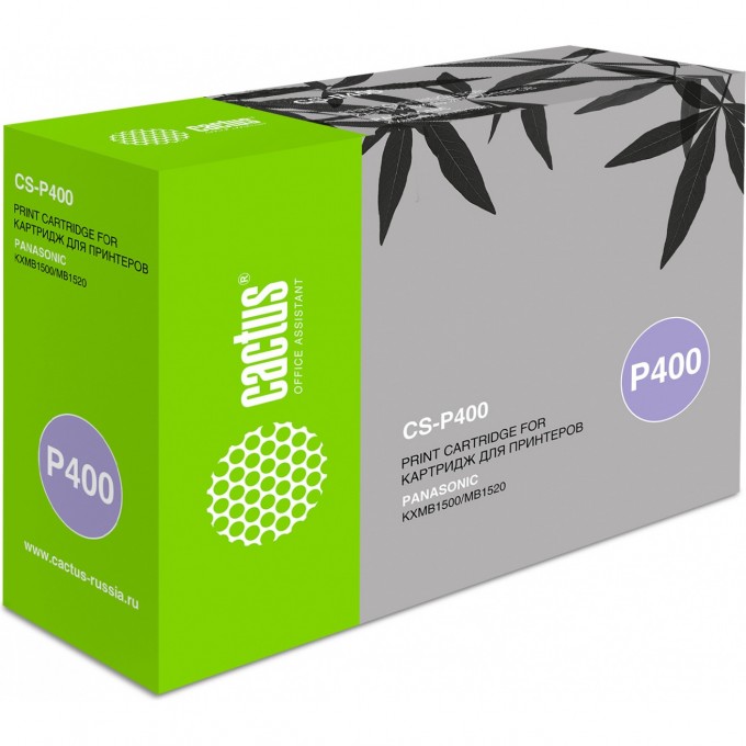 Лазерный картридж CACTUS (KX-FAT400A) для Panasonic KX MB1500, MB1500ru, MB1507, MB1507ru, MB1520, MB1520ru, черный, 1 800 стр. CS-P400 Лазерный картридж CACTUS (KX-FAT400A) для Panasonic KX MB1500, MB1500ru, MB1507, MB1507ru, MB1520, MB1520ru, черный, 1 800 стр. CS-P400