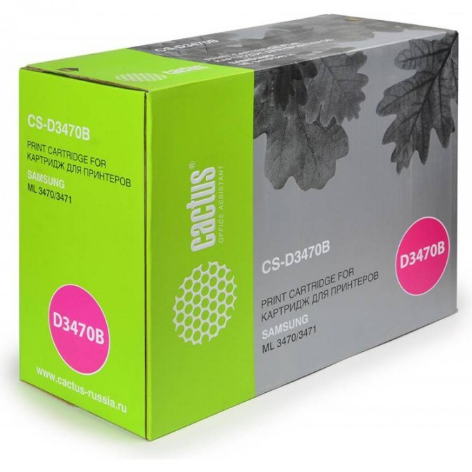 Лазерный картридж CACTUS (ML-D3470B) для Samsung ML3470, 3470d, 3470nd, 3471, 3471nd, 3472, 3472nd, 3472ndk, 3473, 3473nd, 3473ndk, черный, увеличенной емкости, 10 000 стр. CS-D3470B Лазерный картридж CACTUS (ML-D3470B) для Samsung ML3470, 3470d, 3470nd, 3471, 3471nd, 3472, 3472nd, 3472ndk, 3473, 3473nd, 3473ndk, черный, увеличенной емкости, 10 000 стр. CS-D3470B