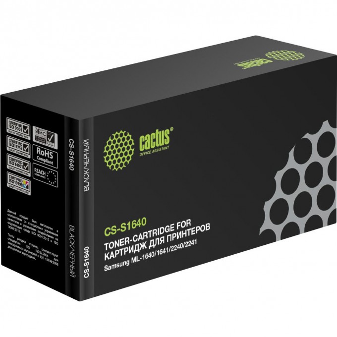 Лазерный картридж CACTUS (MLT-D108S) для Samsung ML1640, 1641, 1645, 2240, 2241, черный, 1 500 стр. CS-S1640 Лазерный картридж CACTUS (MLT-D108S) для Samsung ML1640, 1641, 1645, 2240, 2241, черный, 1 500 стр. CS-S1640