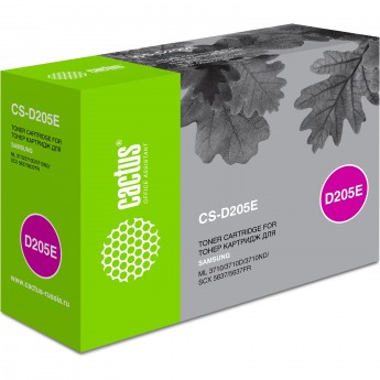 Лазерный картридж CACTUS CS-D205E (MLT-D205E) для Samsung ML3312nd, 3710, 3710d, 3710nd, 3712dw, 3712nd; SCX5637, 5637fr, 5639, 5639fr, 5737fw, 5739fw, черный, увеличенной емкости, 10 000 стр. Лазерный картридж CACTUS CS-D205E (MLT-D205E) для Samsung ML3312nd, 3710, 3710d, 3710nd, 3712dw, 3712nd; SCX5637, 5637fr, 5639, 5639fr, 5737fw, 5739fw, черный, увеличенной емкости, 10 000 стр.