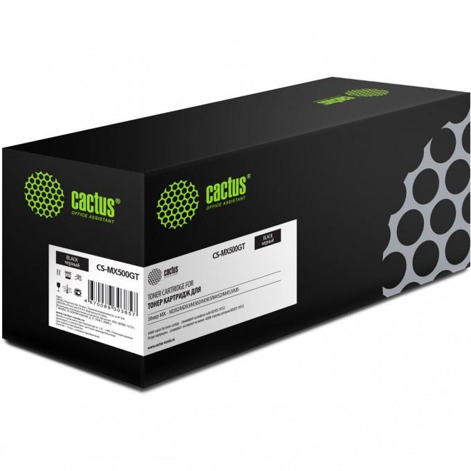 Лазерный картридж CACTUS (MX500GT) для Sharp MX-M282, M283, M362, M363, M452, M453, M502, M503, черный, 40 000 стр. CS-MX500GT Лазерный картридж CACTUS (MX500GT) для Sharp MX-M282, M283, M362, M363, M452, M453, M502, M503, черный, 40 000 стр. CS-MX500GT