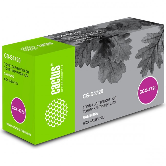 Лазерный картридж CACTUS (SCX-4720D3) для Samsung SCX4520, 4720, 4720f, 4720fn, черный, 3 000 стр. CS-S4720 Лазерный картридж CACTUS (SCX-4720D3) для Samsung SCX4520, 4720, 4720f, 4720fn, черный, 3 000 стр. CS-S4720