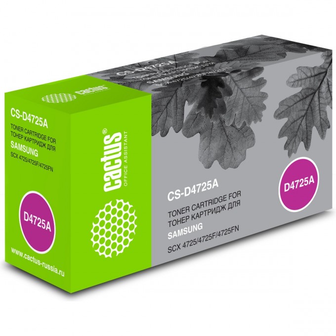 Лазерный картридж CACTUS (SCX-D4725A) для Samsung SCX4725, 4725f, 4725fn, черный, 3 000 стр. CS-D4725A Лазерный картридж CACTUS (SCX-D4725A) для Samsung SCX4725, 4725f, 4725fn, черный, 3 000 стр. CS-D4725A