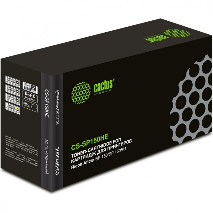 Лазерный картридж CACTUS (SP 150HE) для Ricoh Aficio SP 150, SP 150SU, SP 150SUw, SP 150w, черный, 1 500 стр. CS-SP150HE Лазерный картридж CACTUS (SP 150HE) для Ricoh Aficio SP 150, SP 150SU, SP 150SUw, SP 150w, черный, 1 500 стр. CS-SP150HE