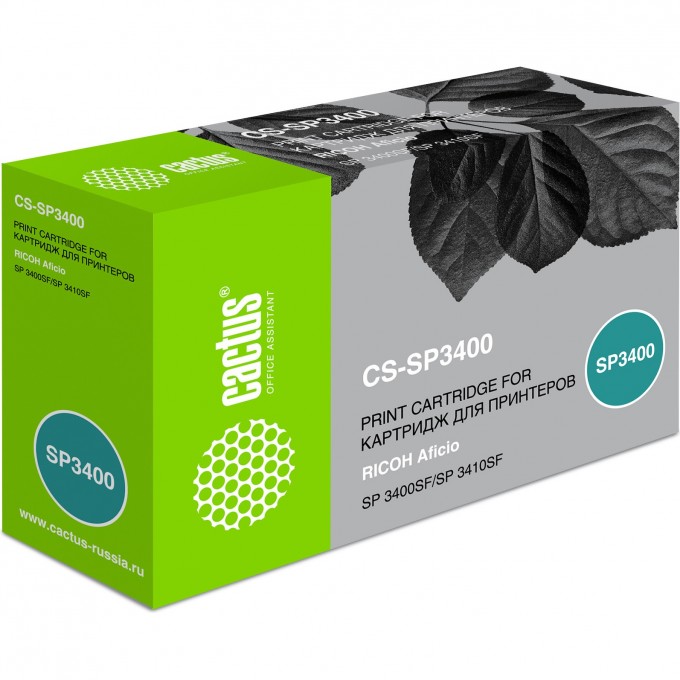 Лазерный картридж CACTUS (SP 3400HE) для Ricoh Aficio SP 3400, 3410, 3400n, 3410dn, 3400sf, 3410sf, 3510sf, черный, 5 000 стр. CS-SP3400 Лазерный картридж CACTUS (SP 3400HE) для Ricoh Aficio SP 3400, 3410, 3400n, 3410dn, 3400sf, 3410sf, 3510sf, черный, 5 000 стр. CS-SP3400