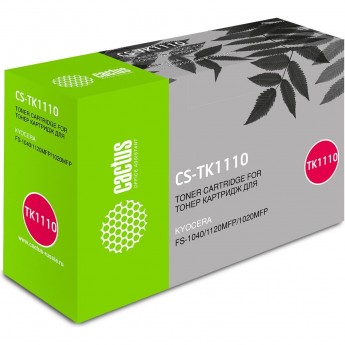 Лазерный картридж CACTUS CS-TK1110BK (TK-1110) для принтеров Kyocera Mita FS 1020 MFP, 1040, 1120 MFP, черный, 2 500 стр. Лазерный картридж CACTUS CS-TK1110BK (TK-1110) для принтеров Kyocera Mita FS 1020 MFP, 1040, 1120 MFP, черный, 2 500 стр.