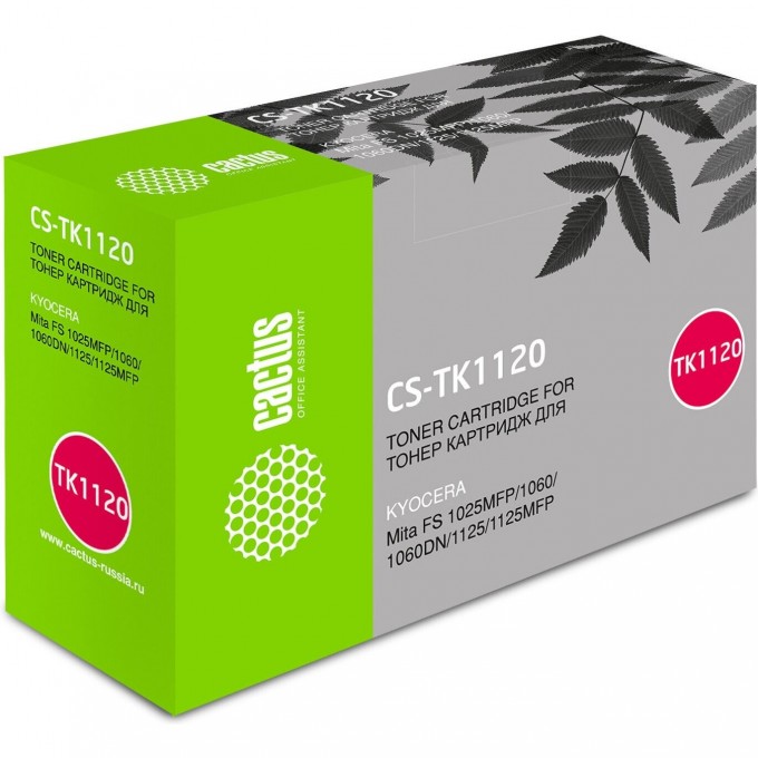 Лазерный картридж CACTUS (TK-1120) для принтеров Kyocera Mita FS 1025 MFP, 1060, 1060dn, 1125, 1125 MFP, черный, 3 000 стр. CS-TK1120BK Лазерный картридж CACTUS (TK-1120) для принтеров Kyocera Mita FS 1025 MFP, 1060, 1060dn, 1125, 1125 MFP, черный, 3 000 стр. CS-TK1120BK