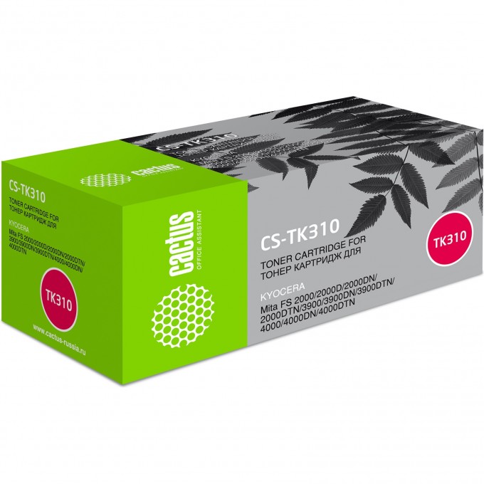 Лазерный картридж CACTUS (TK-310) для принтеров Kyocera Mita FS 2000, 2000d, 2000dn, 2000dtn, 3900, 3900dn, 3900dtn, 4000, 4000dn, 4000dtn, черный, 12 000 стр. CS-TK310 Лазерный картридж CACTUS (TK-310) для принтеров Kyocera Mita FS 2000, 2000d, 2000dn, 2000dtn, 3900, 3900dn, 3900dtn, 4000, 4000dn, 4000dtn, черный, 12 000 стр. CS-TK310