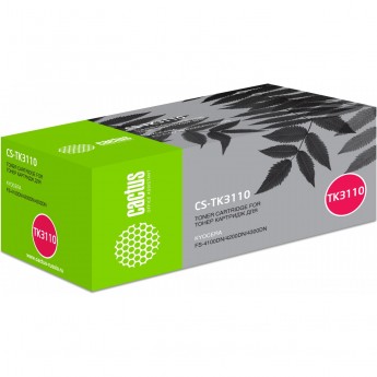 Лазерный картридж CACTUS CS-TK3110 (TK-3110) для принтеров Kyocera Mita FS 4100, 4100dn, 4200, 4200dn, 4300, 4300dn, черный, 15 500 стр. Лазерный картридж CACTUS CS-TK3110 (TK-3110) для принтеров Kyocera Mita FS 4100, 4100dn, 4200, 4200dn, 4300, 4300dn, черный, 15 500 стр.
